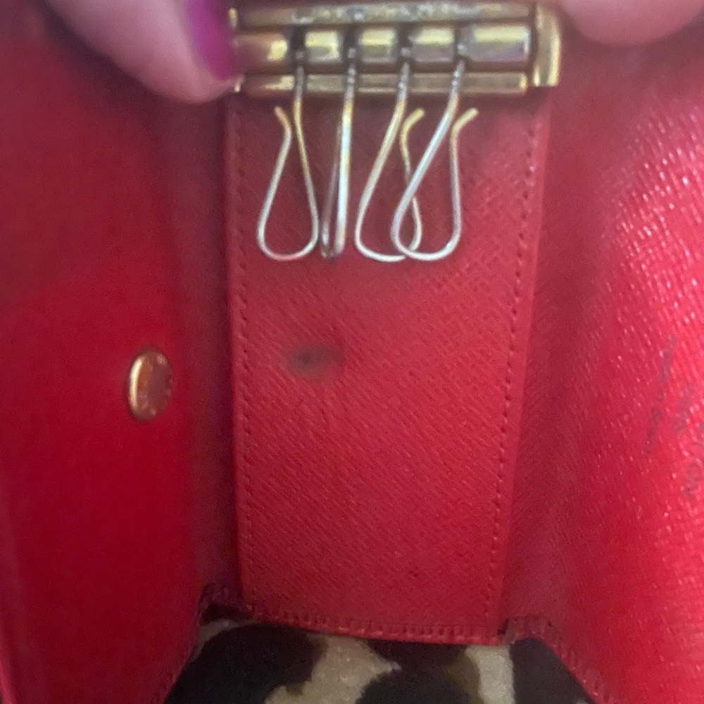 Louis Vuitton Red Epi Leather key chain case - Picture 9 of 9